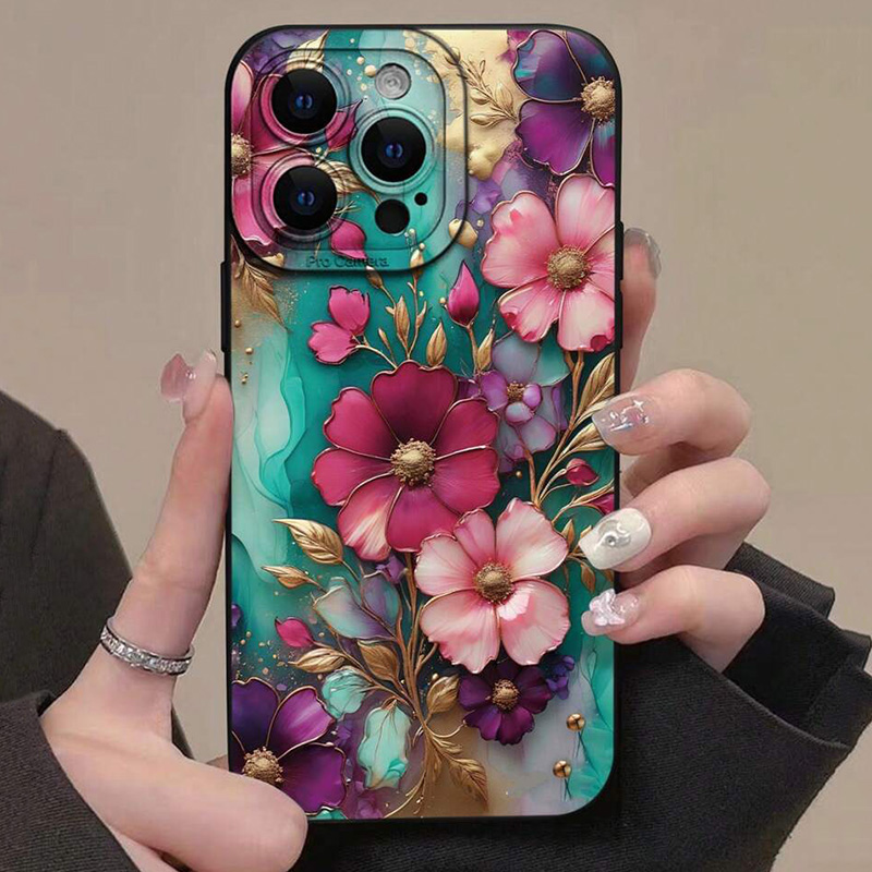 Phone Accessories To Sell - Vintage Floral Pattern Phone Case For