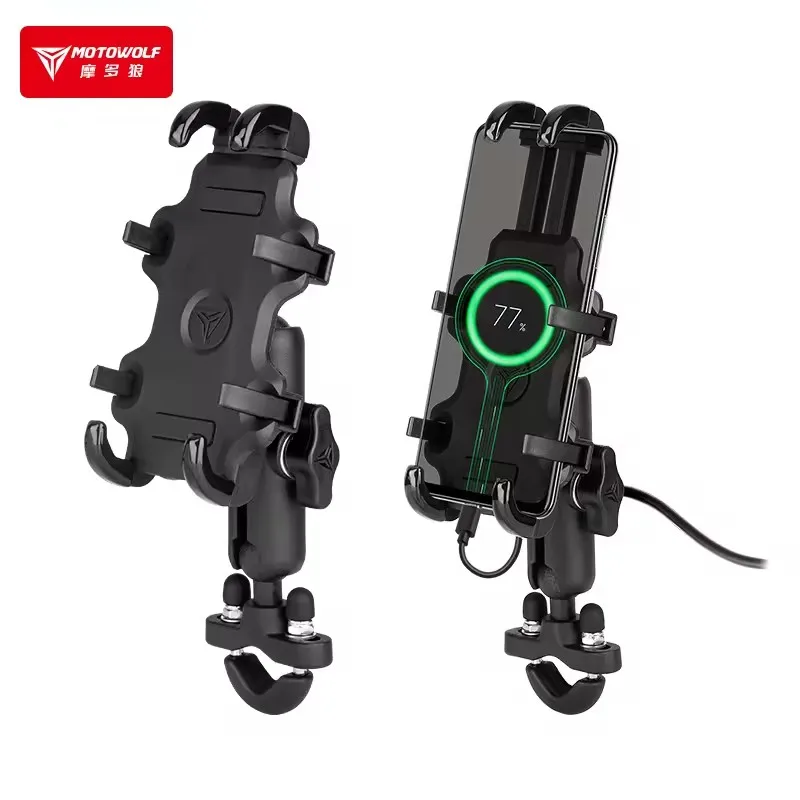 Phone Accessories Charger - Motorcycle Phone Holder USB Charging Cradle