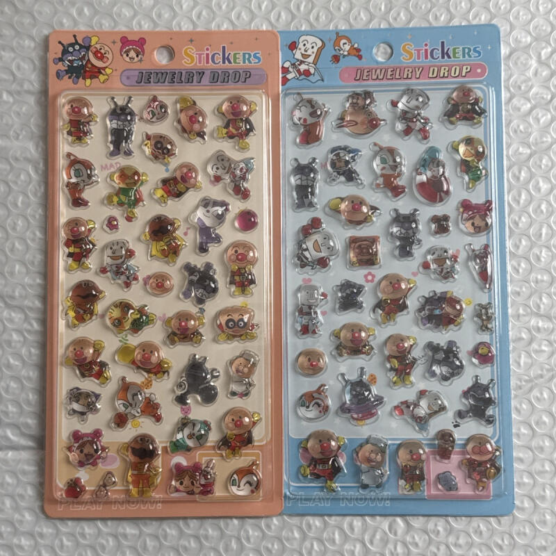 Phone Accessories Toys - Kawaii Anpanman 3D Relief Sticker Creativity