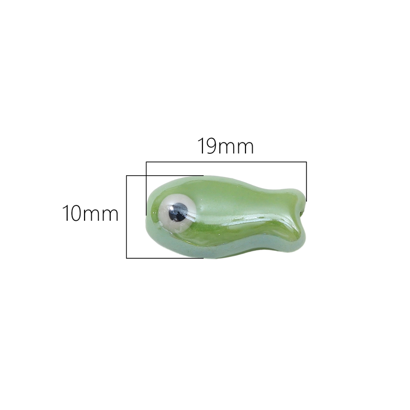 10Pcs Vintage Fish Ceramic Bea - огляд і ціна Phone Accessories Chain