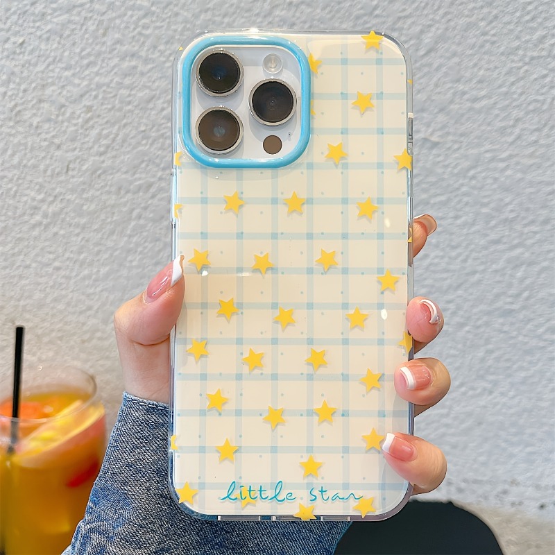 Yellow Star Checkered Pattern  - огляд і ціна Phone Accessories To Sell