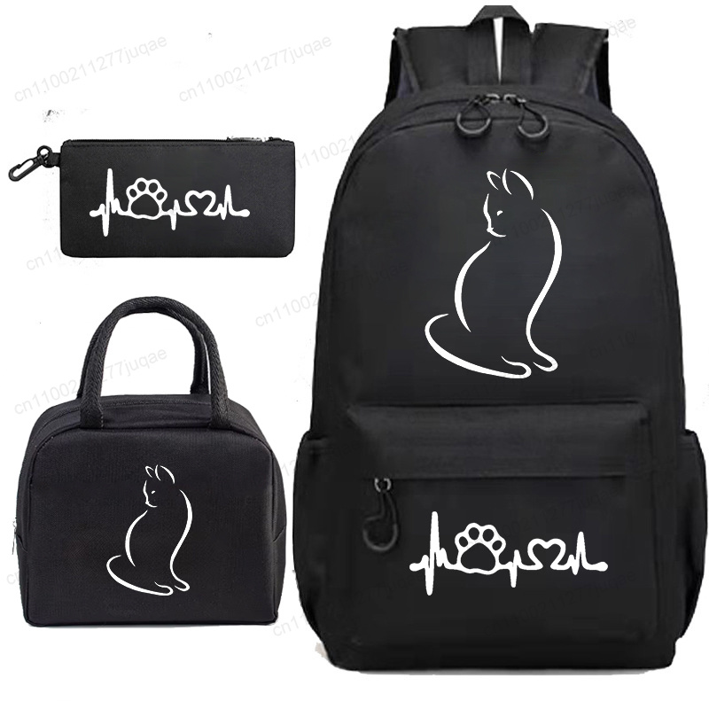 Chibi Anime Cat 3Pcs Backpack  - огляд і ціна Phone Accessories Wholesale In China