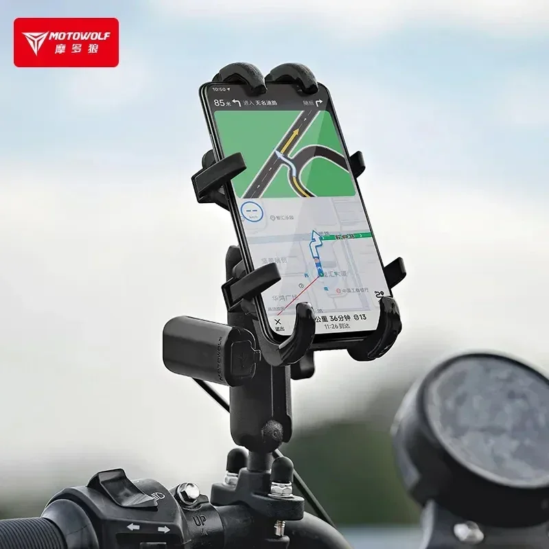 Motorcycle Phone Holder USB Ch - огляд і ціна Phone Accessories Charger