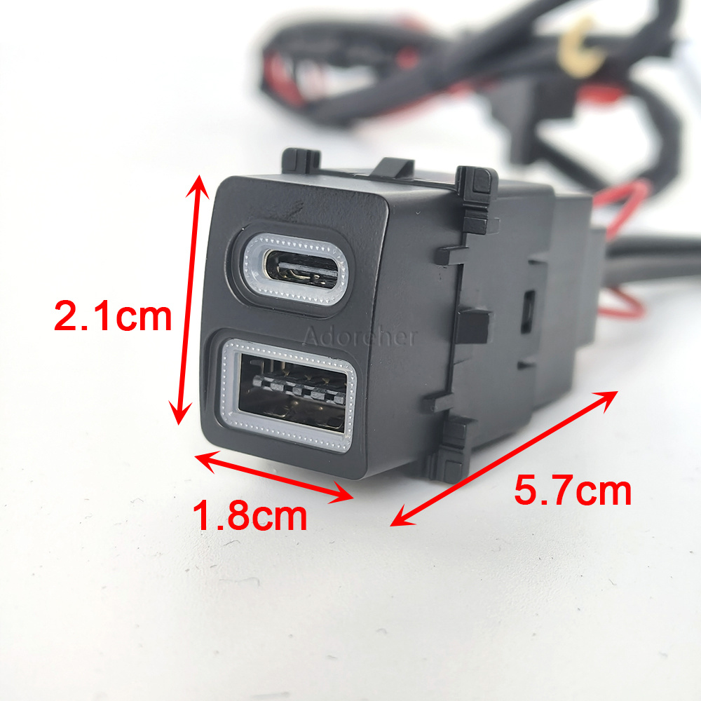 Modified Car USB QC3.0 Type-C  - огляд і ціна Phone Accessories Charger